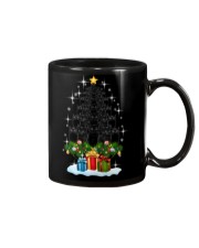 Black Cat Tree Christmas Mug tile