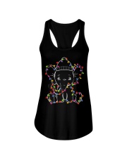 Elephant Christmas Light Ladies Flowy Tank tile