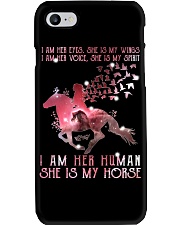 I Am Her Human She Is My Horse Phone Case tile