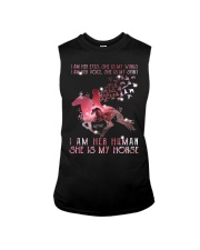 I Am Her Human She Is My Horse Sleeveless Tee tile