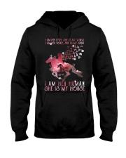 I Am Her Human She Is My Horse Hooded Sweatshirt tile
