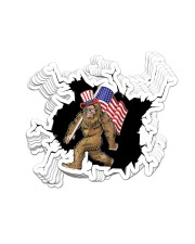 Bigfoot and American Flag 2 Sticker tile