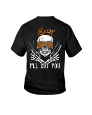 Hairdresser I'll Cut You Back Youth T-Shirt tile