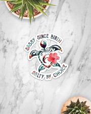Turtle-Salty By Choice Sticker - Single (Horizontal) aos-sticker-single-horizontal-lifestyle-front-06