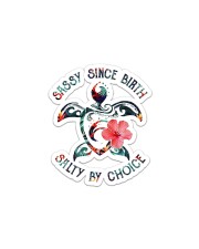 Turtle-Salty By Choice Sticker - Single (Horizontal) front