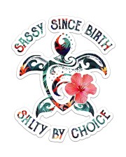 Turtle-Salty By Choice Sticker tile