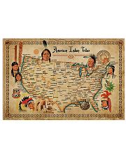 Map Of Indian Tribes 17x11 Poster front