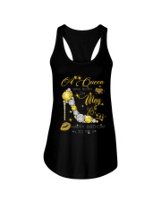 A queen was born on april 20th Ladies Flowy Tank tile