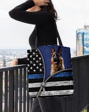 German Shepherd Back The Blue All-over Tote aos-all-over-tote-lifestyle-front-05