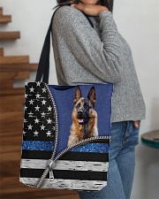 German Shepherd Back The Blue All-over Tote aos-all-over-tote-lifestyle-front-09