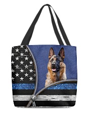 German Shepherd Back The Blue All-over Tote back