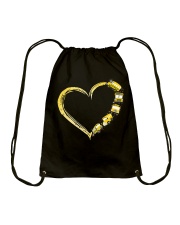 Bus driver heart Drawstring Bag tile