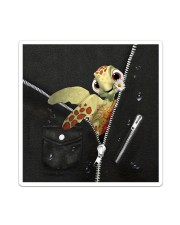 Turtle Black Leather Sticker tile
