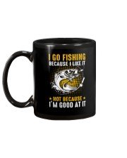 I Go Fishing Because I'm Good At It Back Mug tile