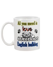 bulldog dogs Mug back