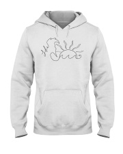 Beach Life Line art drawing Hooded Sweatshirt thumbnail
