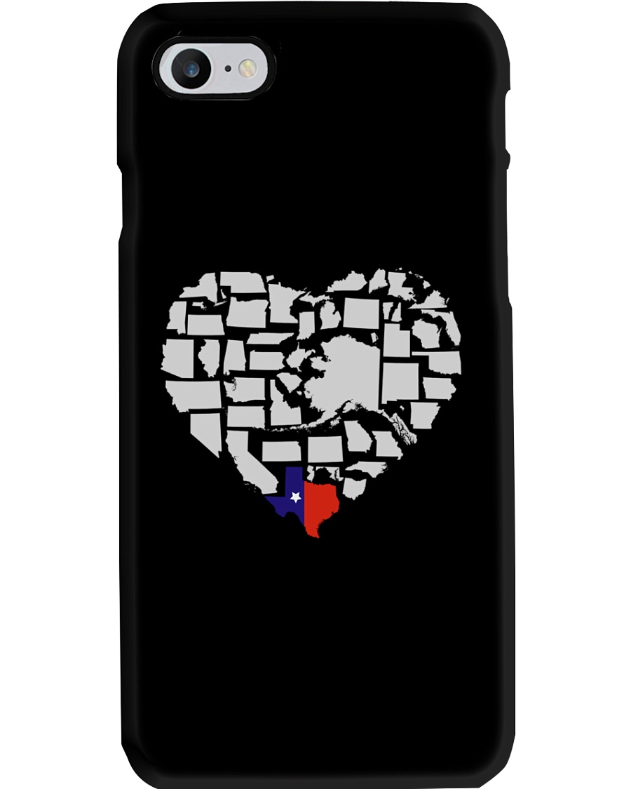 I LOVE TEXAS FROM BOTTOM OF MY HEART Phone Case