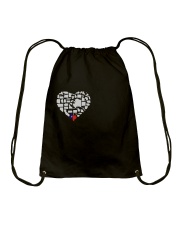 I LOVE TEXAS FROM BOTTOM OF MY HEART Drawstring Bag thumbnail