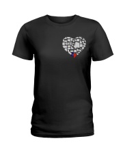 I LOVE TEXAS FROM BOTTOM OF MY HEART Ladies T-Shirt thumbnail