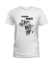 African mask 2black Ladies T-Shirt thumbnail