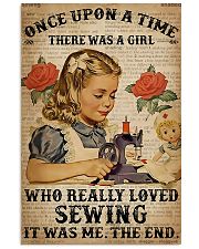 There was a girl who really loved sewing poster 11x17 Poster front