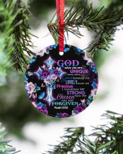 God - God Says You Are - Circle Ornament Circle ornament - single (porcelain) aos-circle-ornament-single-porcelain-lifestyles-07