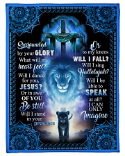 God - Lion - Fleece Blanket Fleece Blanket tile