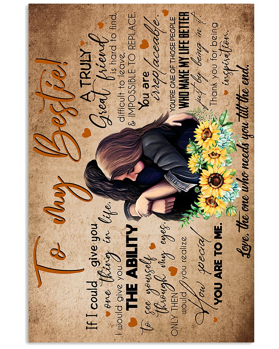 TO MY BESTIE - GIRLS - THANK YOU 16x24 Poster