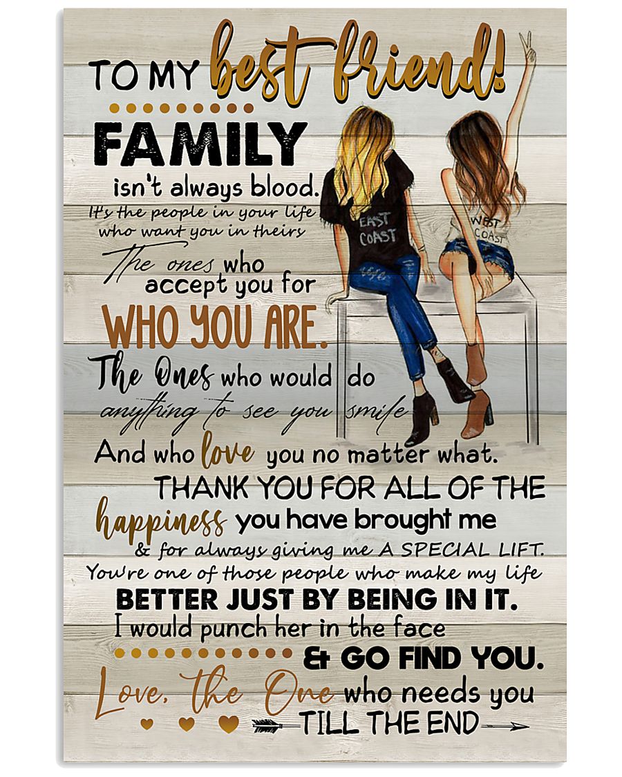 TO MY BESTIE - ART - THANK YOU 16x24 Poster