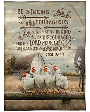 FLEECE BLANKET - GOD - CHICKEN Large Fleece Blanket - 60" x 80" front