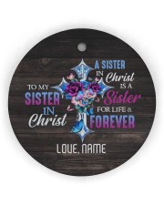 God - Sisters In Christ - Customized Circle ornament - single (wood) thumbnail