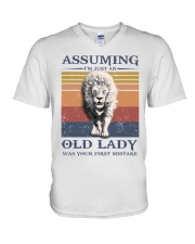 T-SHIRT - GOD - LION V-Neck T-Shirt tile
