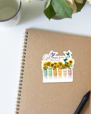 God - God Says You Are - Sticker Sticker - Single (Horizontal) aos-sticker-single-horizontal-lifestyle-front-14