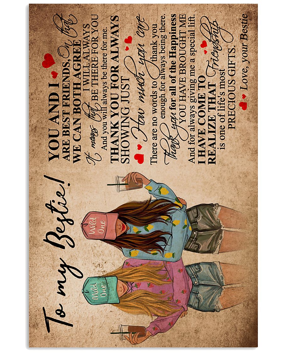 TO MY BESTIE 16x24 Poster