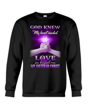 God - Sister In Christ - Hands - T-Shirt Crewneck Sweatshirt tile
