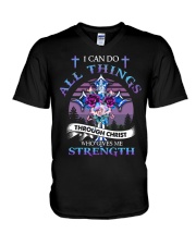 God - I Can Do All Things - T-Shirt V-Neck T-Shirt tile