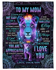 To My Mom - Lion - Fleece Blanket Fleece Blanket tile