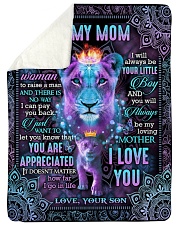 To My Mom - Lion - Fleece Blanket Sherpa Fleece Blanket tile