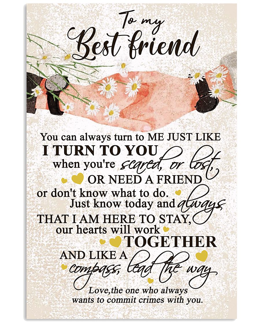 TO MY BEST FRIEND 16x24 Poster