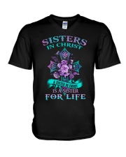 God - Sister In Christ - T-Shirt V-Neck T-Shirt tile