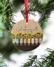 God Christmas - God Says You Are - Sunflower Circle ornament - single (porcelain) aos-circle-ornament-single-porcelain-lifestyles-07