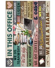 IN THIS OFFICE 16x24 Poster front
