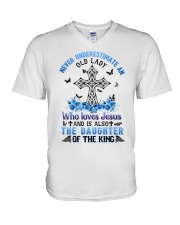 God - T-Shirt V-Neck T-Shirt tile