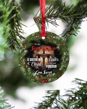 God - Cross - Personalized Circle ornament - single (porcelain) aos-circle-ornament-single-porcelain-lifestyles-07