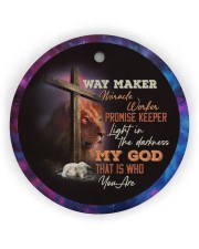God - Lion - Circle Ornament Circle Ornament (Wood tile