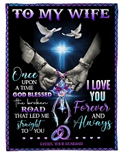 To My Wife - God - Fleece Blanket Small Fleece Blanket - 30" x 40" front