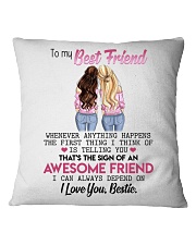 TO MY BEST FRIEND Square Pillowcase thumbnail