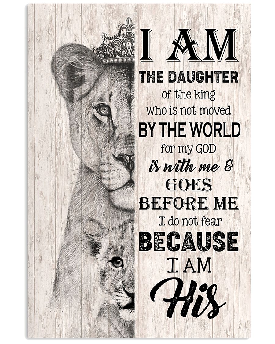 GOD - LION - I AM HIS 16x24 Poster