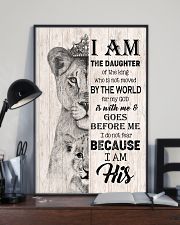 GOD - LION - I AM HIS 16x24 Poster lifestyle-poster-2