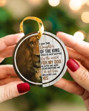 God - Daughter Of The King - Circle Ornament Circle ornament - single (porcelain) aos-circle-ornament-single-porcelain-lifestyles-08